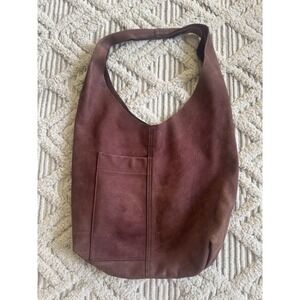 Rough and Tumble Candid Sling Brown Soft  Suede Leather Shoulder Bag